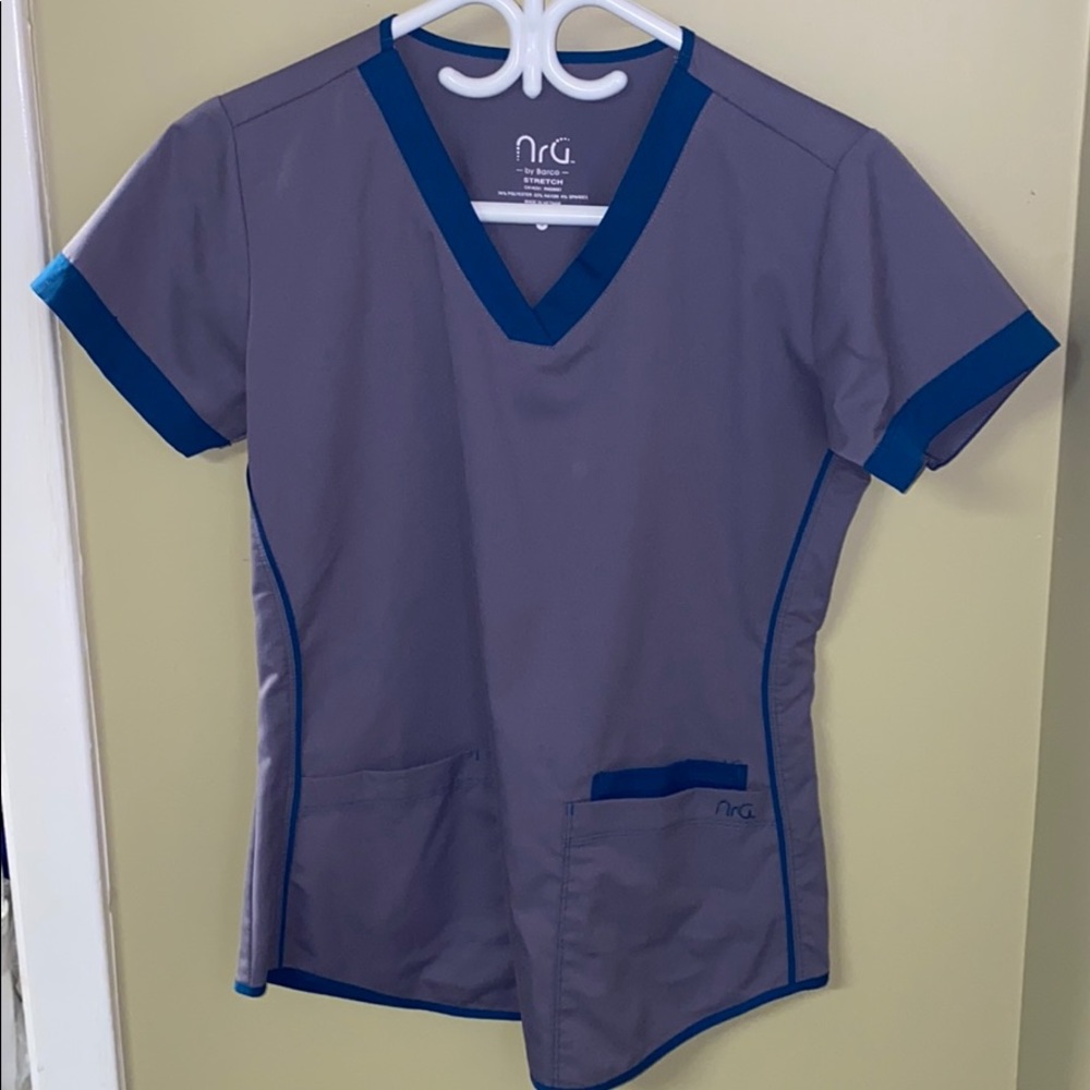 NrG by Barco Scrub Top, never worn. Small